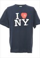 Vintage I love NY Printed T-shirt - L