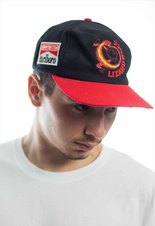 VINTAGE MARLBORO LOGO BASEBALL CAP HAT 90S X 3.3