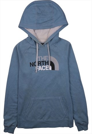 Vintage 90's The North Face Hoodie Spellout Pullover Blue