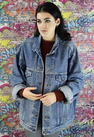 VINTAGE 80S LIGHT BLUE LEVI'S DENIM JACKET. UNISEX