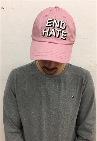 EXCLUSIVE PINK "END HATE" HAT TRAP