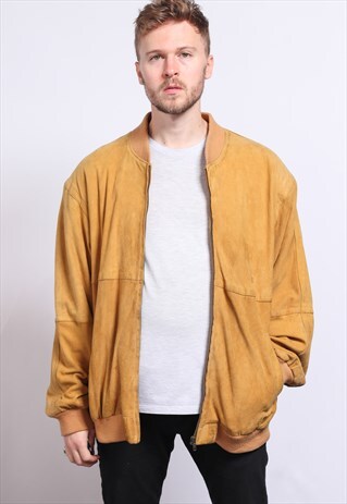 VINTAGE SUEDE BOMBER JACKET