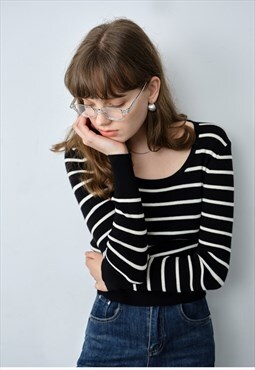 Women's striped knitted sweater AW2022 VOL.1