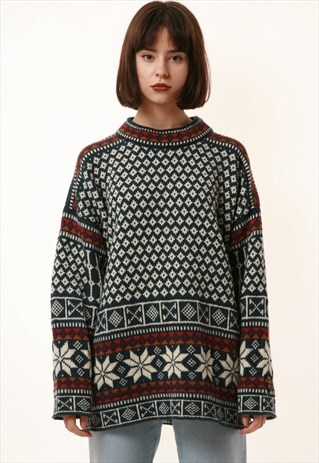 90S VINTAGE DALE OF NORWAY WOOL KNITWEAR SWEATER 16145