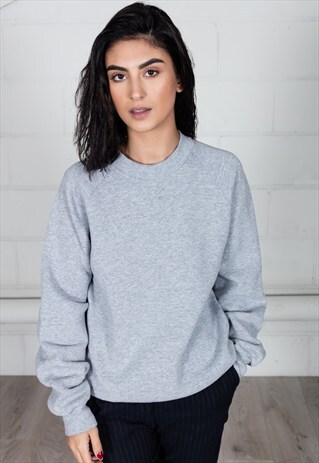 VINTAGE FRUIT OF THE LOOM PLAIN UNISEX SWEATSHIRT