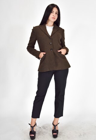 VINTAGE RALPH LAUREN GREEN WOOL JACKET