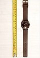 CLASSIC BROWN WATCH WITH DATE