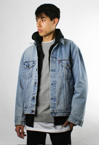 LEVI VINTAGE DENIM JACKET, LIGHT DENIM, L/ XL
