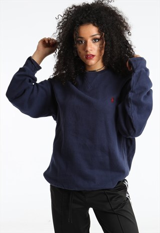 90S POLO RALPH LAUREN EMBROIDERED LOGO SWEATSHIRT