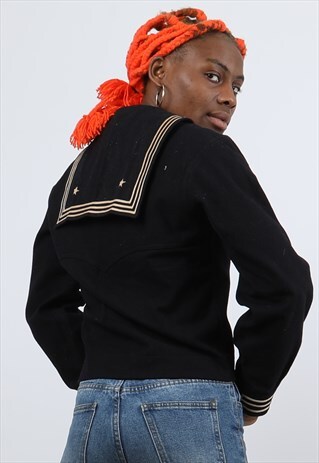 VINTAGE SMALL BLACK SAILOR SWEATSHIRT