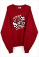 Vintage Jackson Soccer Sweatshirt in Red XL