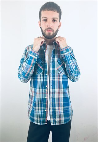 VINTAGE CHECK FLANNEL SHIRT