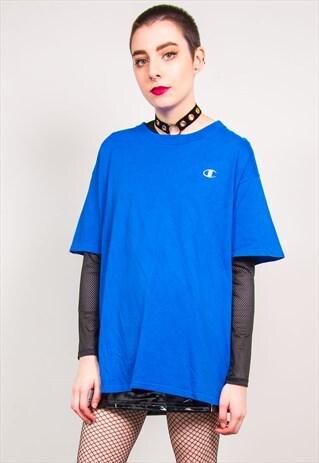 CHAMPION VINTAGE 90'S BLUE T-SHIRT