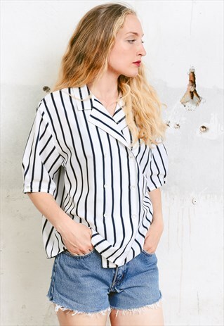 VINTAGE 80S STRIPED SHIRT