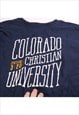 VINTAGE 90'S ANVIL SWEATSHIRT COLORADO UNI NAVY