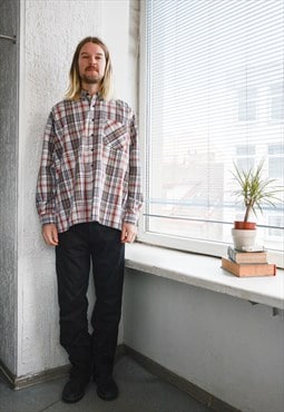 Vintage Multicolour Checked Cotton Shirt