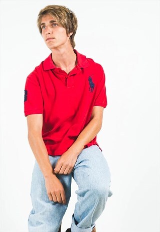 VINTAGE 80S POLO RALPH LAUREN POLO T-SHIRT / S3156