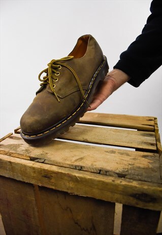 DR MARTENS 1561/59 BROWN 4 OXFORDS MEN'S UK10