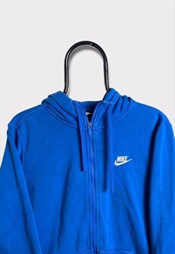Classic Nike Blue Full Zip Hoodie