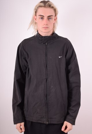 NIKE MENS VINTAGE JACKET XXL BLACK 90S