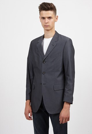 VINTAGE GREY HUGO BOSS BLAZER JACKET