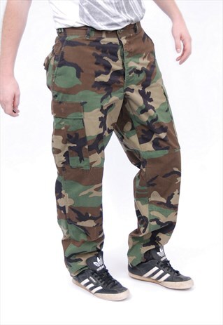 VINTAGE CAMO CAMOUFLAGE TROUSERS