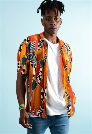 RETRO 90S ABSTRACT SHIRT