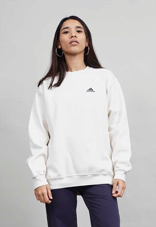 ADIDAS VINTAGE OVERSIZED CREAM SWEATER