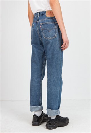 VINTAGE BLUE LEVI'S 583 02 FIT DENIM JEANS