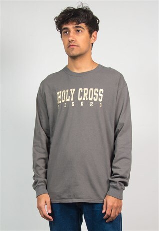 RETRO LONG SLEEVE T-SHIRT HOLY CROSS TIGERS