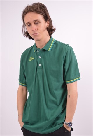 VINTAGE KAPPA POLO SHIRT GREEN