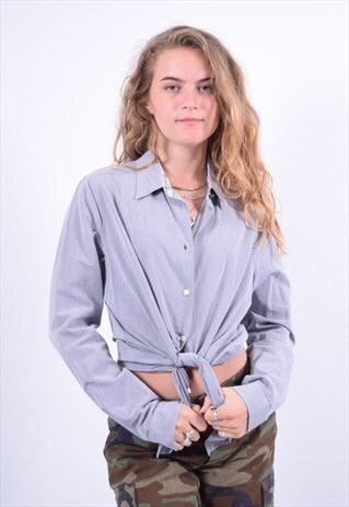 VINTAGE BARBOUR SHIRT BLUE