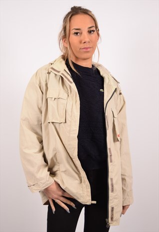 VINTAGE K-WAY RAIN JACKET BEIGE