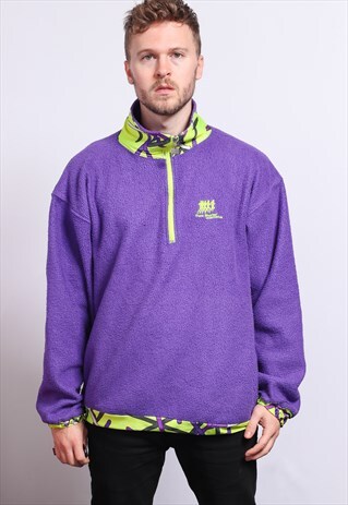 VINTAGE HALF ZIP FLEECE TOP