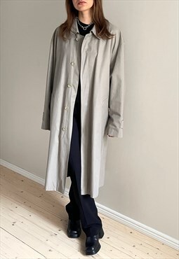 Vintage Sage Green Trench Coat