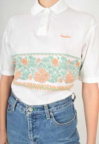 VINTAGE DIADORA TENNIS T-SHIRT MADE IN ITALY (2969)