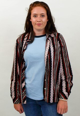 VINTAGE ABSTRACT PATTERN SHIRT