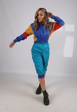 RARE 1980's ARIBA Tracksuit All In One UK 8 - 10  (B5AD)