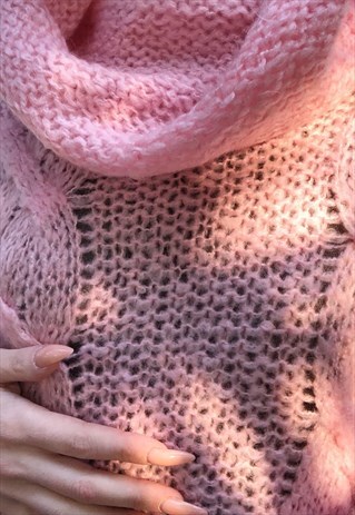 HANDMADE PINK SWEATER