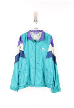Adidas Vintage  90's Festival  Zip Sweatshirt in Blue - M