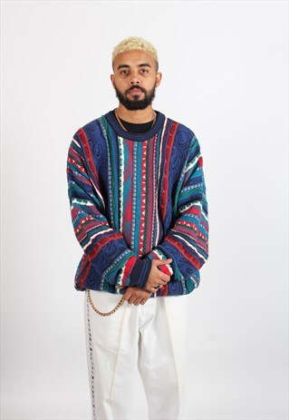 VINTAGE COOGI STYLE COSBY KNITTED SWEATSHIRT
