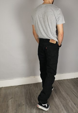 VINTAGE LEVI'S 501 STRAIGHT LEG DENIM JEANS BUTTON UP FLY