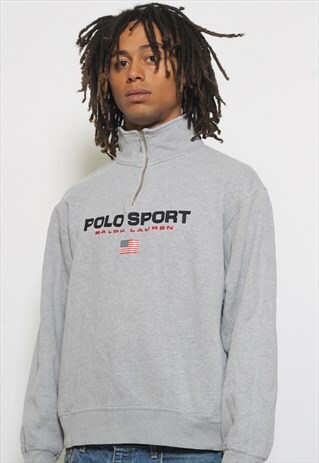 VINTAGE POLO SPORT 1/4 ZIP SWEATSHIRT