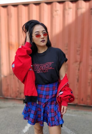 STRANGER 'THINGS' BITCH HALLOWEEN GRAPHIC T-SHIRT