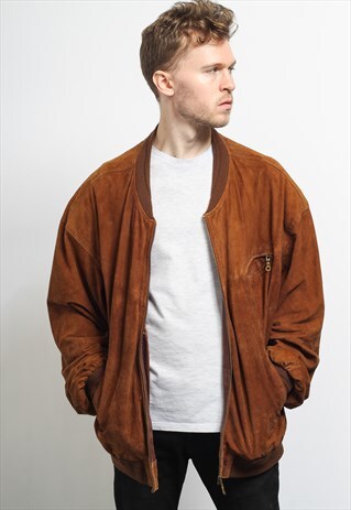 VINTAGE SUEDE BOMBER JACKET