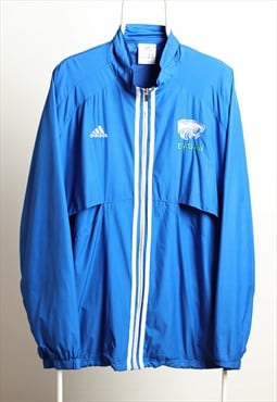 Vintage Adidas Eagan Sportswear Shell Logo Jacket Blue White