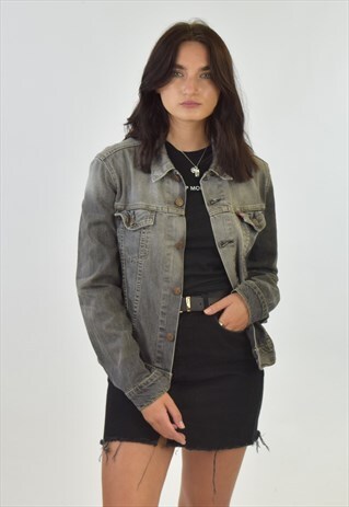 VINTAGE 90S GREY LEVI'S DENIM JACKET