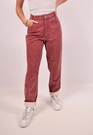 maroon high waisted jeans