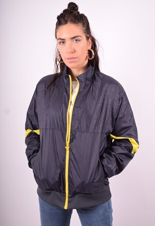 PUMA WOMENS VINTAGE TRACKSUIT TOP JACKET MEDIUM BLUE 90'S