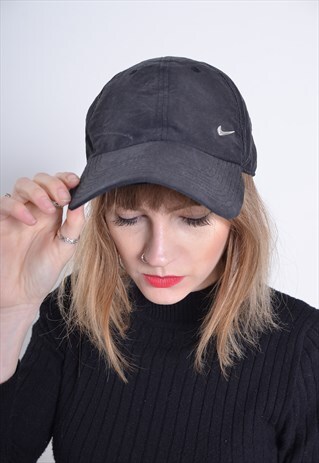 VINTAGE NIKE BASEBALL CAP HAT BLACK